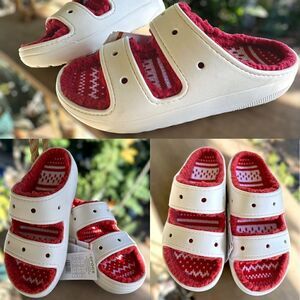 🔥🔥CROCS CLASSIC COZZZY SWEATER SANDAL Slide Size 9 Women 7 Mens